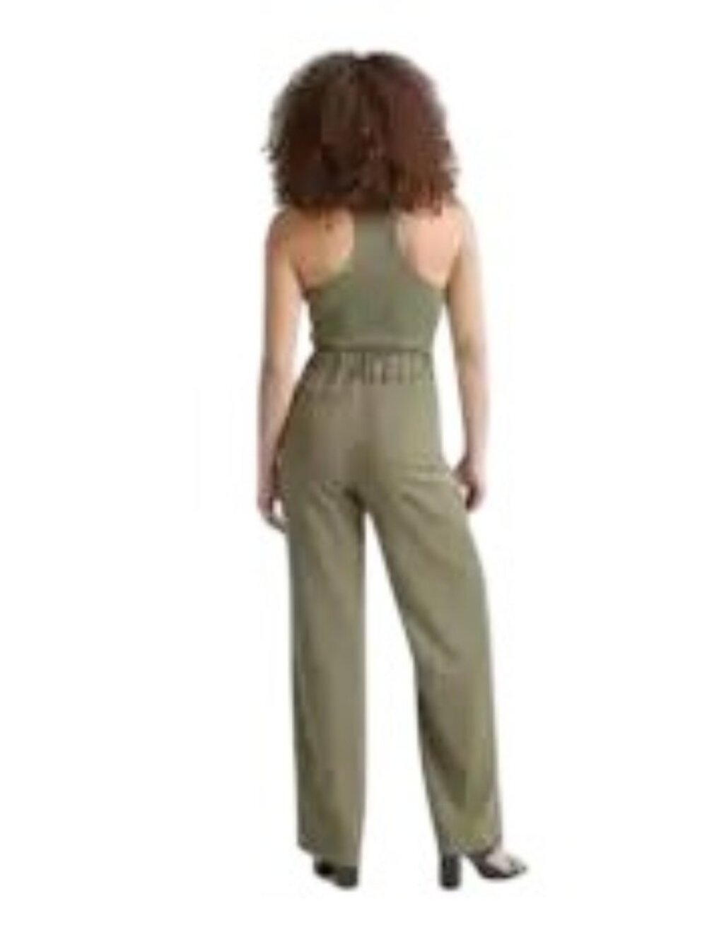 Quince Women's Stretch Crepe Pleated Wide Leg Pant in Olive Size 16 NWT - Picture 2 of 9
